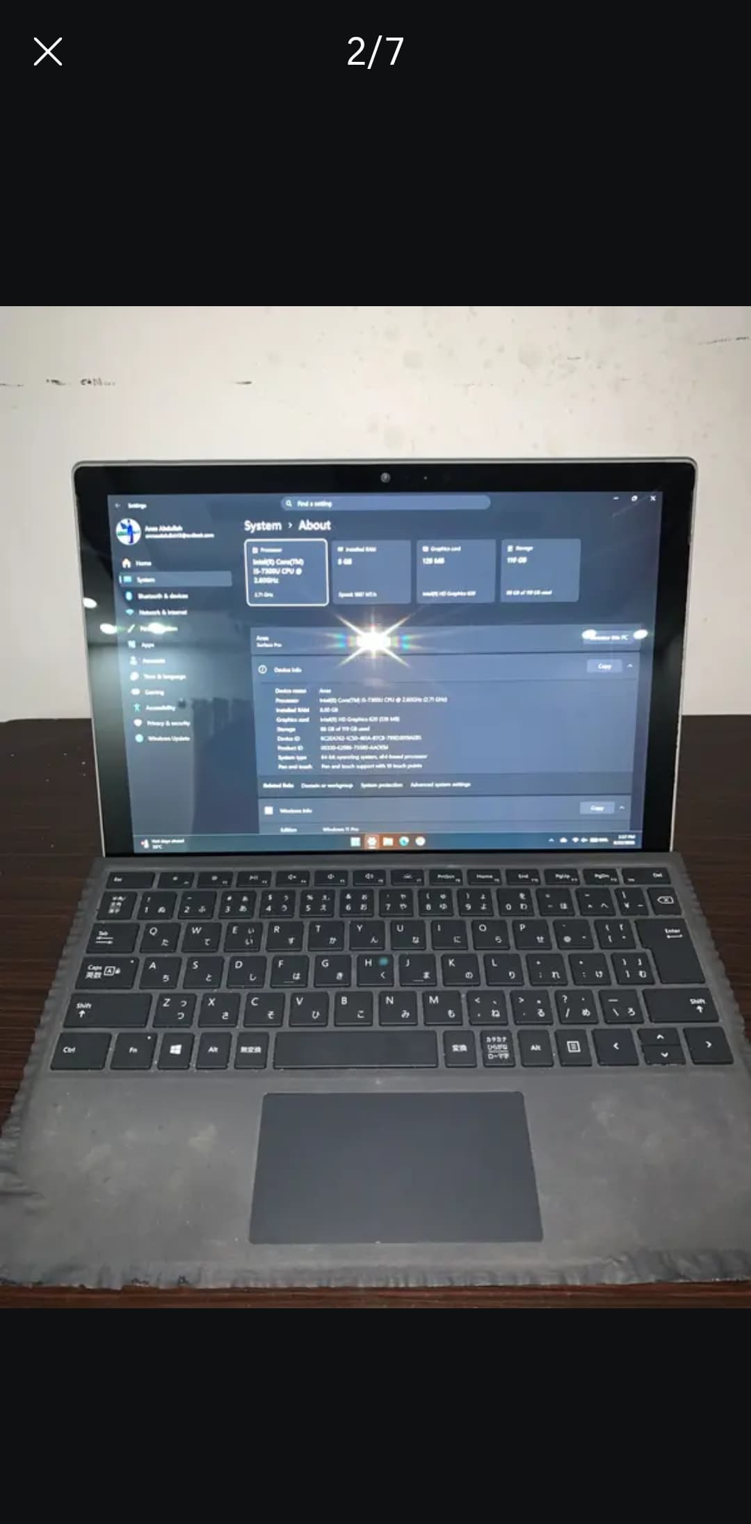 Microsoft Surface Pro 5 i5 seven gen