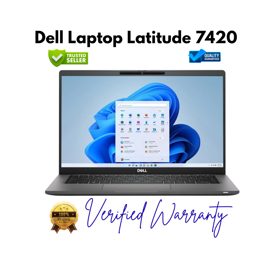 Dell Latitude 7420 i5 11th Gen 16GB Ram 256GB SSD FHD Windows 11 Pro Laptop