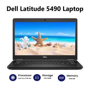 Dell 5490 i5 8th Gen | 8GB RAM | 256GB SSD | 14-inch | Rs. 50,000
